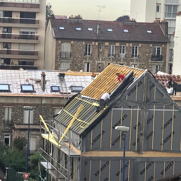 Réalisation 6 - MFL Couverture à Rosny-sous-Bois (93110) en Seine-Saint-Denis (93)